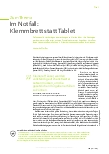 Vorschauseite 1: Im Notfall: Klemmbrett statt Tablet