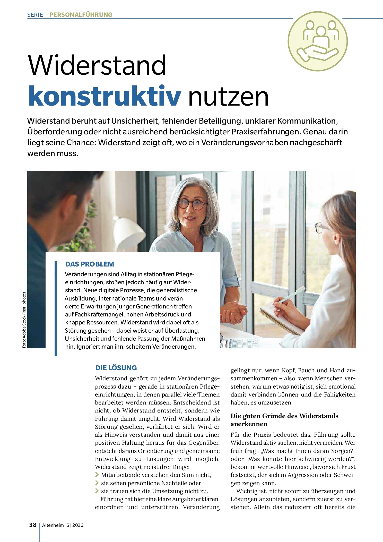 Vorschauseite 1: Widerstand konstruktiv nutzen