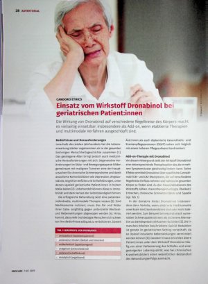Vorschauseite 1: Einsatz vom Wirkstoff Dronabinol bei geriatrischen Patientlinnen