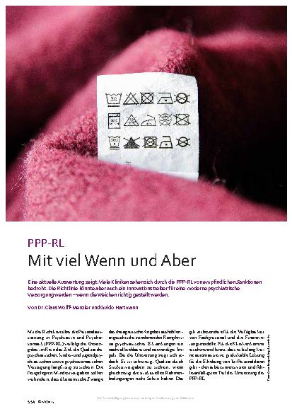 Vorschauseite 1: PPP-RL Mit viel Wenn und Aber