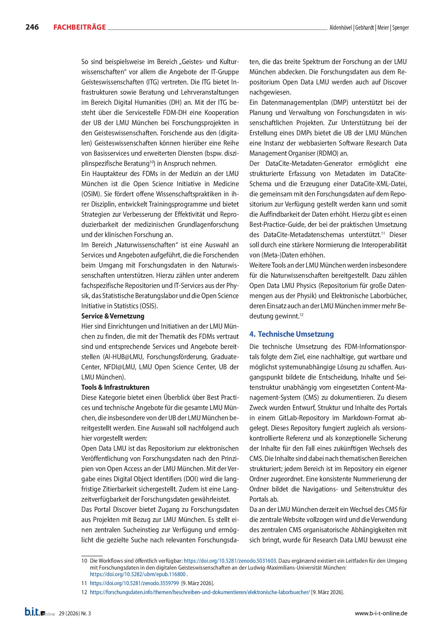 Vorschauseite 4: Wer macht eigentlich was? Ein zentrales FDM-Informationsportal für die LMU München