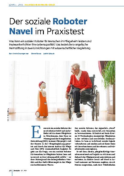 Vorschauseite 1: Der soziale Roboter Nao im Praxistest