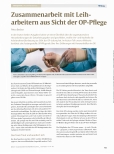 Vorschauseite 1: Zusammenarbeit mit Leiharbeitern aus Sicht der OP-Pflege