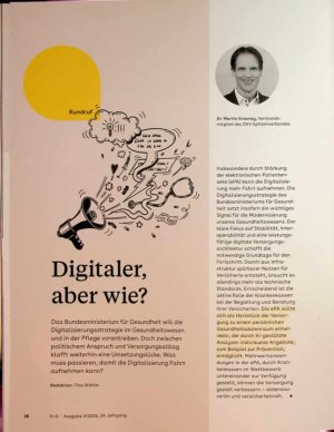 Vorschauseite 1: Digitaler, aber wie?