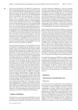 Vorschauseite 2: Sexuelle Deviationen und Sexualdelinquenz in der wissenschaftlichen Literatur der forensischen Psychiatrie der DDR