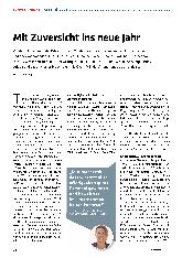 Vorschauseite 1: Mit Zuversicht ins neue Jahr