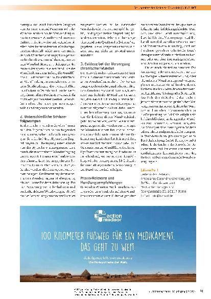Vorschauseite 2: Die aktuelle S3-Leitlinie „Lokaltherapie schwer heilender und/oder chronischer Wunden aufgrund von peripherer arterieller Verschlusskrankheit, Diabetes Mellitus oder chronischer v…