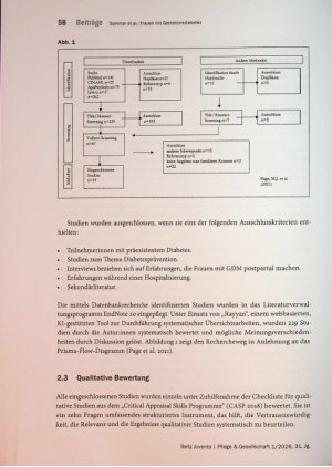 Vorschauseite 5: Wie Frauen mit Gestationsdiabetes die Bewältigungsanforderungen der therapeutisch empfohlenen Ernährungsumstellung im familiären Kontext erleben - ein systematischer Review qualit…
