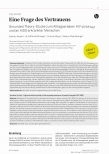 Vorschauseite 1: Eine Frage des Vertrauens: Grounded Theory-Studie zum Alltagserleben HIV-positiver und an AIDS erkrankter Menschen