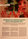Vorschauseite 1: „Pandemie hat zu Debatten geführt, die wir nicht gewohnt sind.“