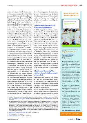 Vorschauseite 4: Wissenschaftliche Informationsinfrastrukturen im Zeitalter globaler Unsicherheiten zwischen Fragmentierung und Verantwortung (“Ownership”)