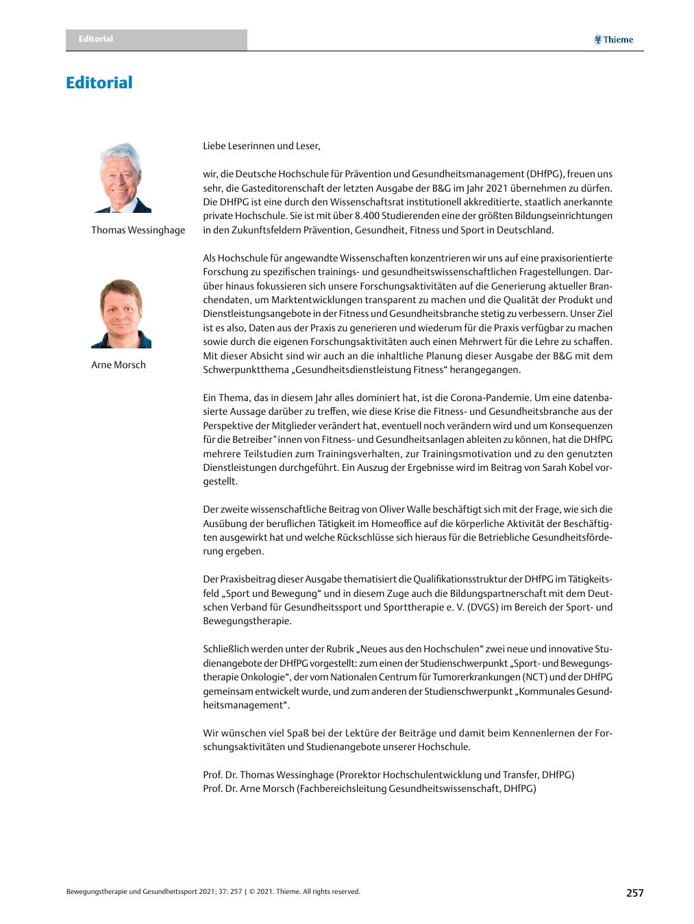 Vorschauseite 1: Editorial