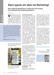 Vorschauseite 1: Dann sparen wir eben im Marketing!