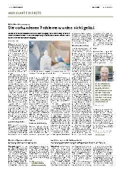 Vorschauseite 1: Die vorhandenen Probleme wurden nicht gelöst.