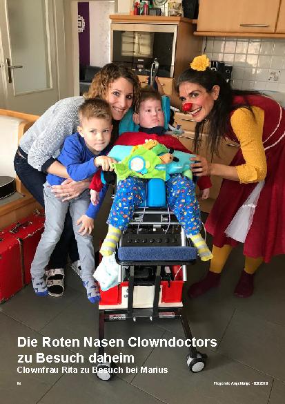 Vorschauseite 1: Die Roten Nasen Clowndoctors zu Besuch daheim