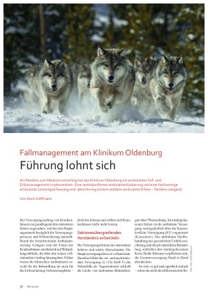 Vorschauseite 1: Fallmanagement am Klinikum Oldenburg Führung lohnt sich