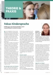 Vorschauseite 1: Fokus Kindersprache