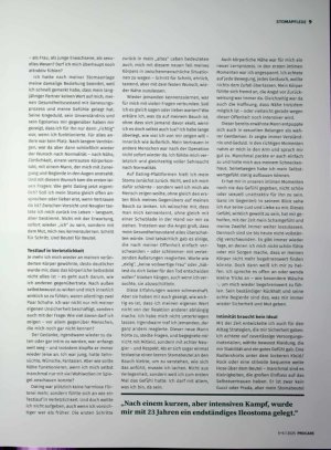Vorschauseite 2: Narbe, Mut und Nähe Wie eine Stomaanlage mein Selbstbild - und mein Liebesleben - neu geformt hat.