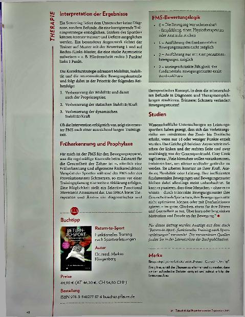 Vorschauseite 3: Der Functional Movement Screen (FMS) - Was sagt er mir und was nicht?