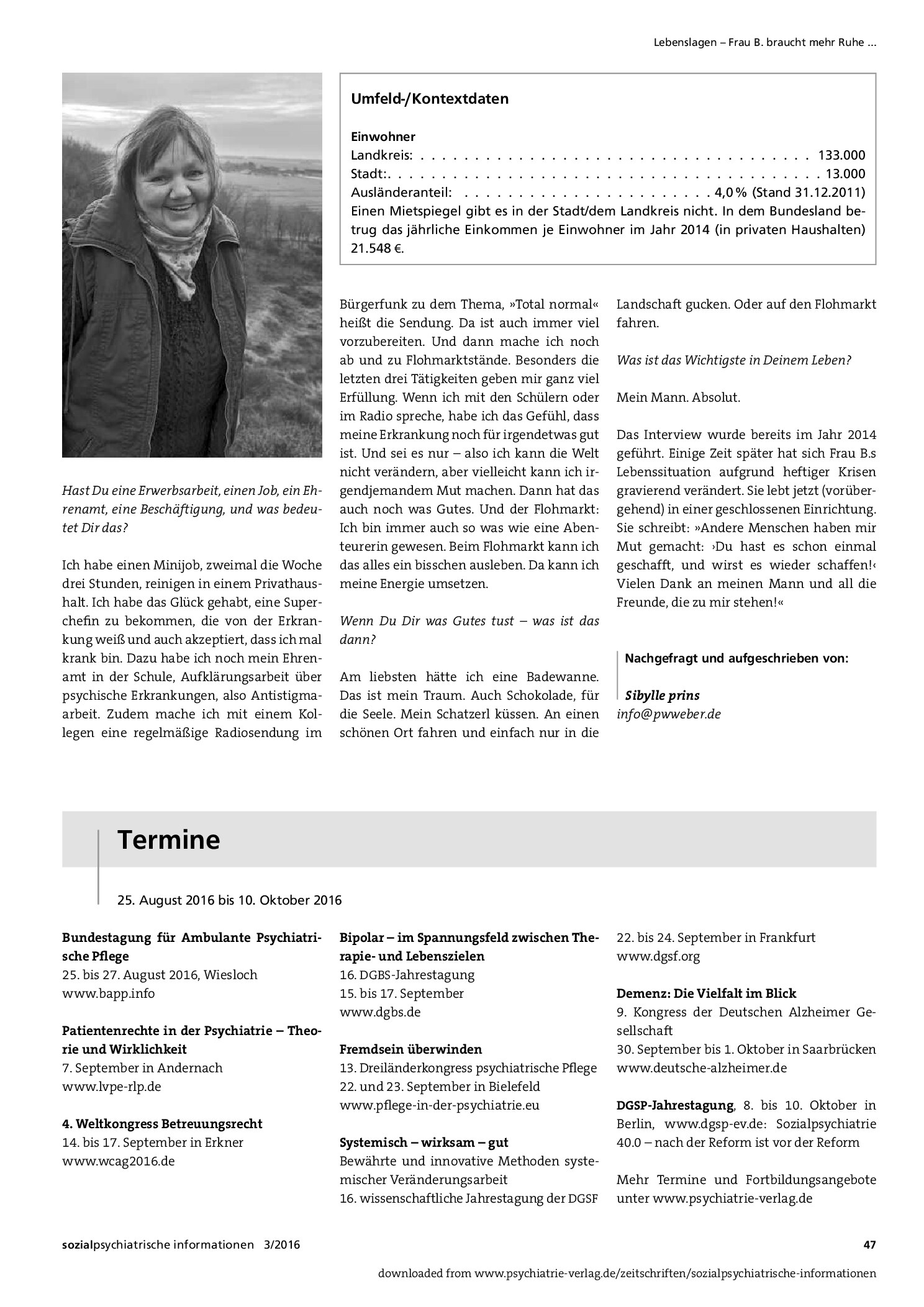 Vorschauseite 2: »Wahn« und Wirklichkeit