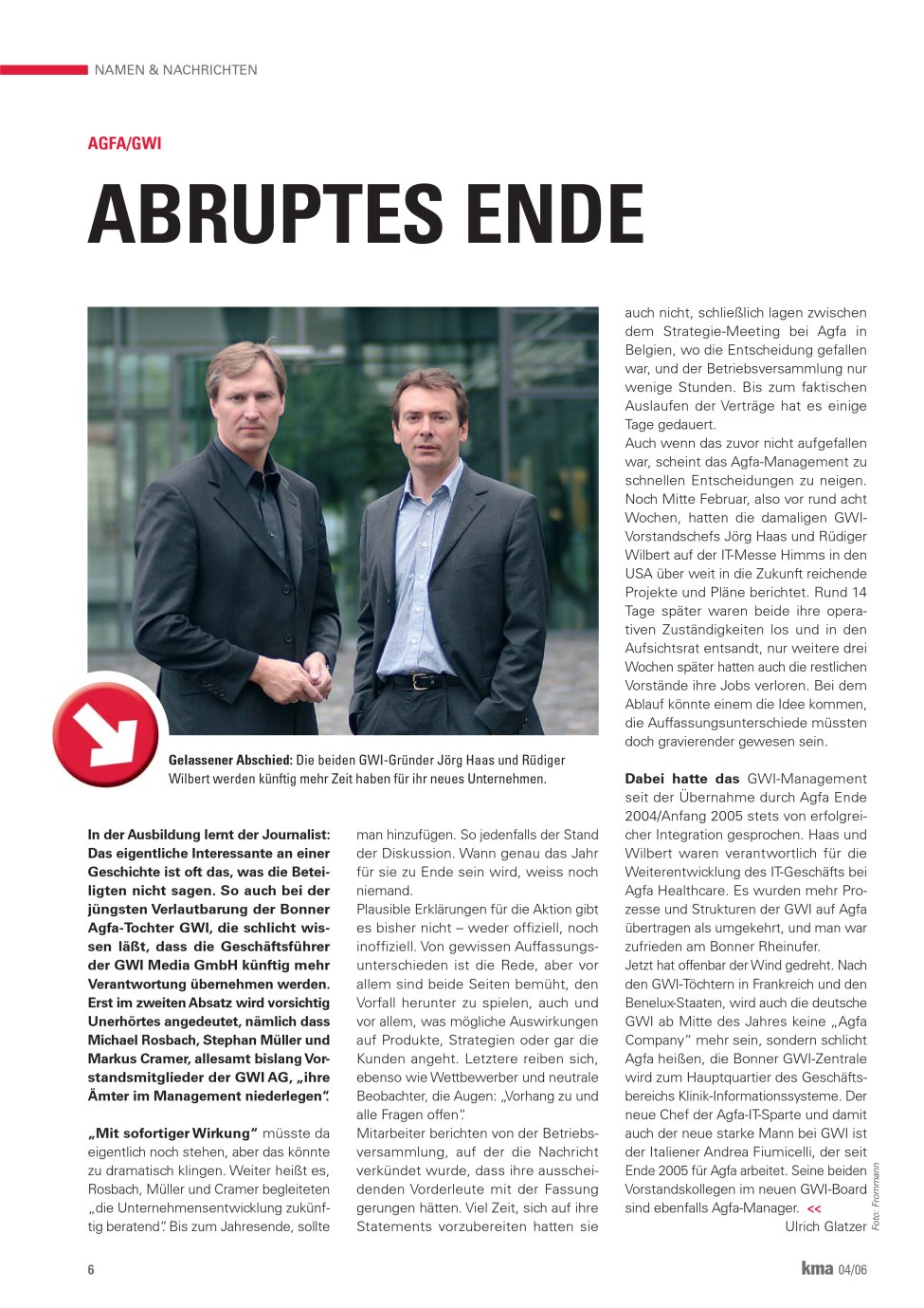 Vorschauseite 1: Abruptes Ende