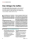 Vorschauseite 1: Den richtigen Ton treffen