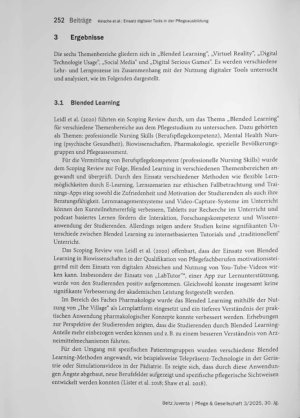 Vorschauseite 6: Einsatz digitaler Tools in der Pflegeausbildung in Deutschland: Ein Scoping Review zu technologischen Anwendungen zur Unterstützung und Optimierung des Lernprozesses von Auszubild…