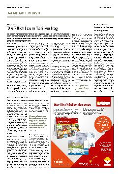 Vorschauseite 1: Die Pflicht zum Tarifvertrag