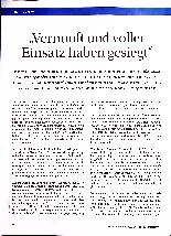Vorschauseite 1: "Vernunft und voller Einsatz haben gesiegt."