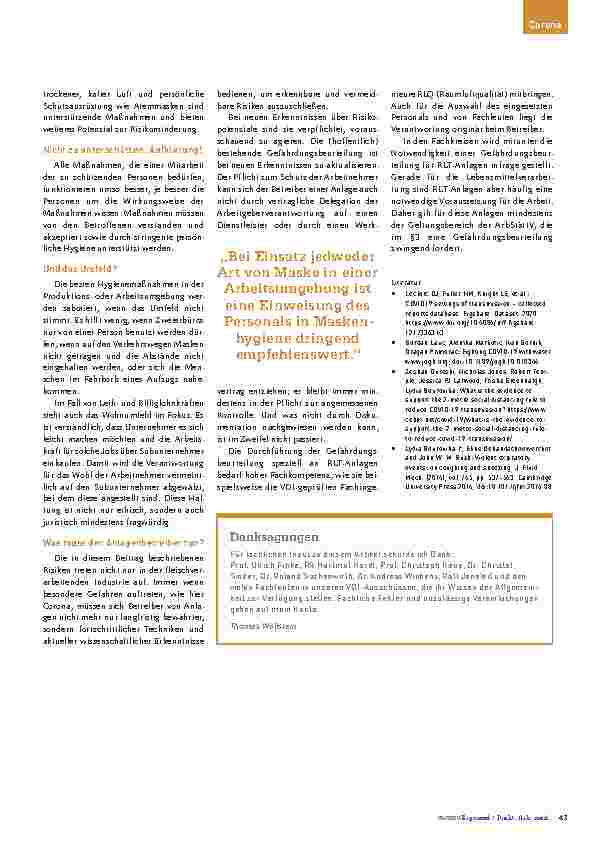 Vorschauseite 4: "Klimaanlagen" – Fluch oder Segen in Zeiten von Corona?