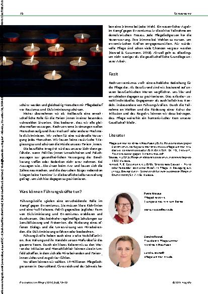 Vorschauseite 2: Rechtsextremismus – Eine Bedrohung für die Pflege
