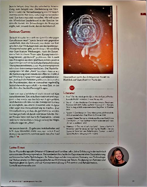 Vorschauseite 6: Fit durch Zocken? Gamification in der Physiotherapie