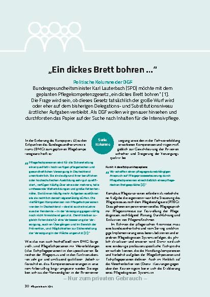 Vorschauseite 1: "Ein dickes Brett bohren. .. "