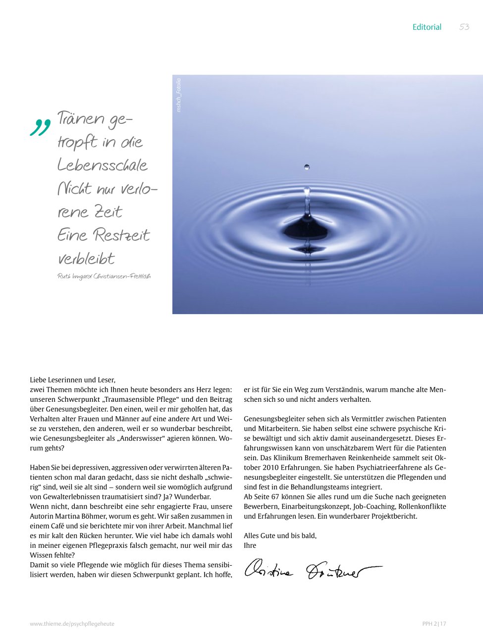 Vorschauseite 1: Editorial
