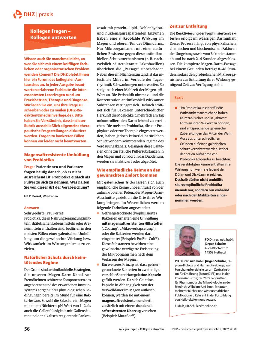 Vorschauseite 1: Magensaftresistente Umhüllung von Probiotika