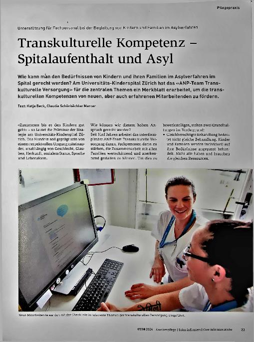 Vorschauseite 1: Transkulturelle Kompetenz - Spitalaufenthalt und Asyl