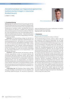 Vorschauseite 4: Infektionsprävention Vancomycin-resistente Enterokokken (VRE) - Übersicht zu Bedeutung, Prävention und Management in der Pädiatrie