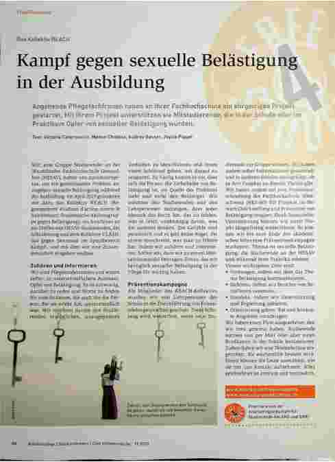 Vorschauseite 1: Kampf gegen sexuelle Belästigung in der Ausbildung