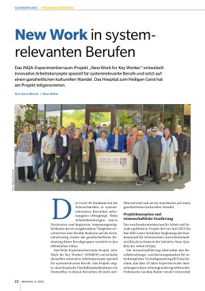 Vorschauseite 1: New Work in systemrelevanten Berufen