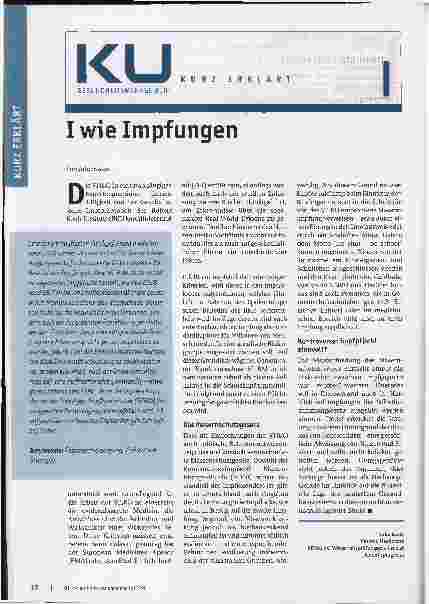 Vorschauseite 1: I wie Impfungen