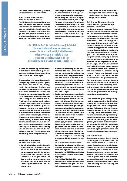Vorschauseite 2: Klimarelevanz treibt Veränderungen voran Verpflichtende Berichterstattung als Herausforderung und Chance