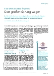 Vorschauseite 2: Krankenhauszukunftsgesetz: Den großen Sprung wagen