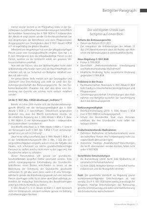 Vorschauseite 2: Der „Bettgitter-Paragraph“