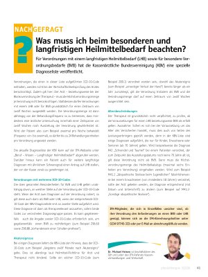 Vorschauseite 1: Was muss ich beim besonderen und langfristigen Heilmittelbedarf beachten?