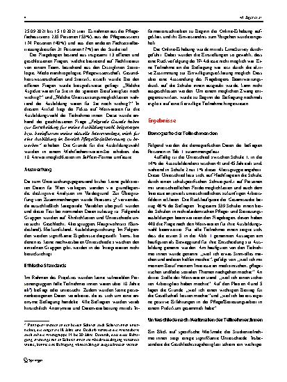 Vorschauseite 4: Warum einen Pflegeberuf wählen? Motivationen zur Berufswahl von Pflegeassistenzund Sozialbetreuungsschüler: innen in Österreich