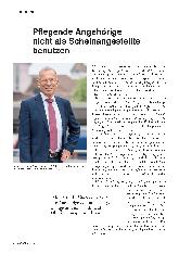 Vorschauseite 1: Pflegende Angehörige nicht als Scheinangestellte benutzen.