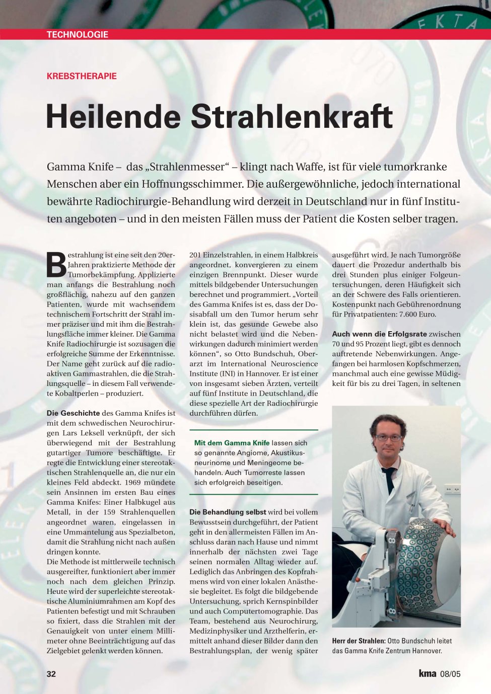 Vorschauseite 1: Heilende Strahlenkraft