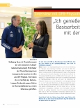 Vorschauseite 1: "Ich genieße den Wechsel von der Basisarbeit in der Praxis mit der Betreuung von Fußballprofis."