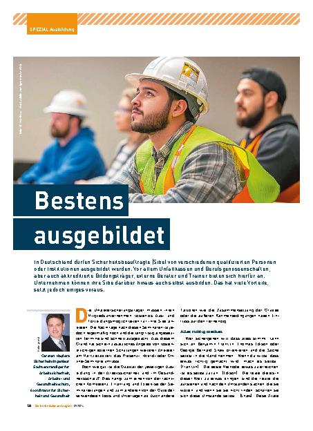 Vorschauseite 1: Bestens ausgebildet