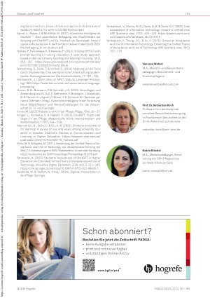 Vorschauseite 5: Zur Nutzung von KI durch Pflegeauszubildende Eine quantitative Erhebung zum Nutzungsverhalten